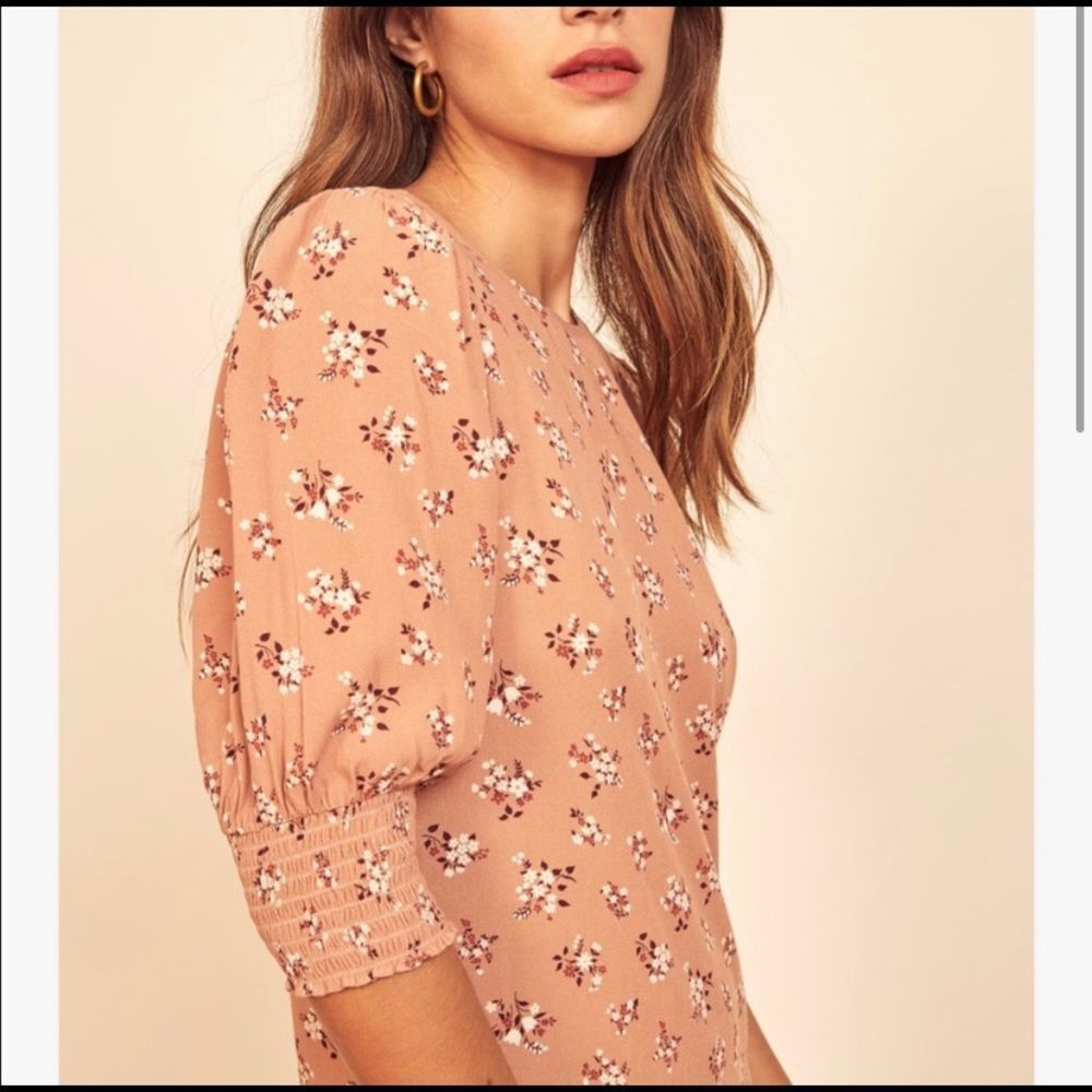 Reformation dress lea mini dress micro floral medium - Picture 4 of 10